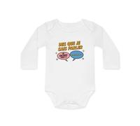 Body bébé "Dès que je sais parler, je balance tout" -Humour Drôle Coton Taille 6-12M, Couleur White