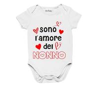 Body bébé drôle maman papa grand-père grand-père grand-mère oncle tante je suis amour idée cadeau tailles de 0 à 24 mois, grand-père, 6-12 mois