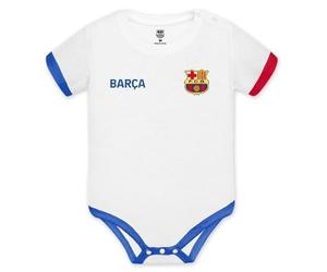 Body bébé FC Barcelone 2ème équipe - 2023/24 - Produit officiel sous licence, blanc, 9 Mois