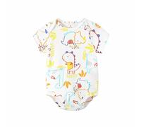 Body bébé garçon Manches Courtes col Rond imprimé Barboteuse pour Tous Les Jours et activités de Plein air Tenue Douce et Confortable pour Nourrissons et Tout-Petits de 9 à 24 Mois