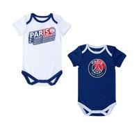 Body bébé garçon - PARIS SAINT GERMAIN - 2 pièces - Coton - Manches courtes - Bleu 12 mois