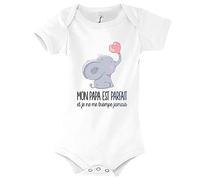 Body Bébé J'Ai de l'amour à Donner si tu ES Un Mon Papa est Parfait Je ne me Trompe jamais | Collection Humour Tendresse Animaux