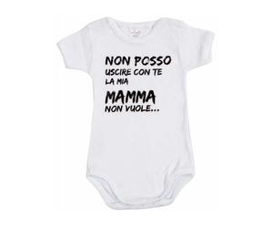 Body bébé - Je ne peux pas sortir avec toi, ma maman ne veut pas - 12 mois