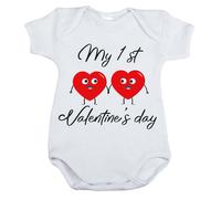 Body Bébé Ma 1ère Saint Valentin - 1/3 Mois