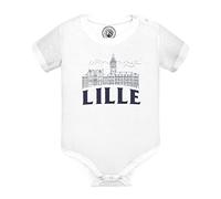 Body Bébé Manche Courte Blanc Lille Minimalist Ville France Nord Histoire