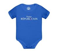 Body Bébé Manche Courte Bleu Futur Républicain Politique Humour
