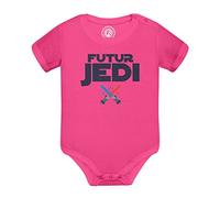 Body Bébé Manche Courte Rose Futur Jedi Film Héros Culture Geek
