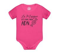 Body Bébé Manche Courte Rose La musique est dans mon ADN Musique Musicien Instrument