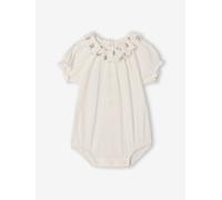 VERTBAUDET Body bébé manches courtes bouffantes écru 6M(67CM)