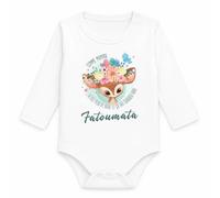 Body Bébé Manches Longues Fatoumata Comme Maman j'ai des Yeux de Biche et ça Fait Craquer Papa | Coton 170 g/m² Blanc 3 mois à 18 mois | Bébé Fille Garçon Mixte | Cadeau Naissance Baby Shower Bapteme