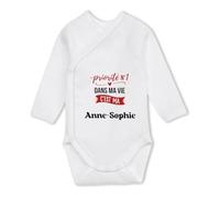 Body Bébé Manches Longues Priorite N1 dans ma vie C'est ma Anne-Sophie - Baby Bodysuit 3-6 mois - Idée Body Bébé Manches Longues Cadeau Naissance Baby Shower Anniversaire Fête Original Famille Noël.