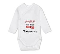 Body Bébé Manches Longues Priorite N1 dans ma vie C'est ma Tatoueuse - Baby Bodysuit 12-18 mois - Idée Body Bébé Manches Longues Cadeau Naissance Baby Shower Anniversaire Fête Original Famille Noël.
