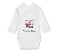 Body Bébé Manches Longues Priorite N1 dans ma vie C'est mon Francois-Xavier - Baby Bodysuit 6-12 mois - Idée Body Bébé Manches Longues Cadeau Naissance Baby Shower Anniversaire Fête Original Famille.