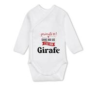 Body Bébé Manches Longues Priorite N1 dans ma vie C'est mon Girafe - Baby Bodysuit 0-3 mois - Idée Body Bébé Manches Longues Cadeau Naissance Baby Shower Anniversaire Fête Original Famille Noël.