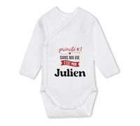 Body Bébé Manches Longues Priorite N1 dans ma vie C'est mon Julien - Baby Bodysuit 6-12 mois - Idée Body Bébé Manches Longues Cadeau Naissance Baby Shower Anniversaire Fête Original Famille Noël.
