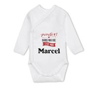 Body Bébé Manches Longues Priorite N1 dans ma vie C'est mon Marcel - Baby Bodysuit 6-12 mois - Idée Body Bébé Manches Longues Cadeau Naissance Baby Shower Anniversaire Fête Original Famille Noël.