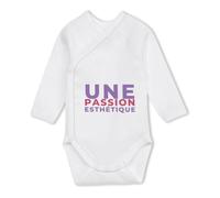 Body Bébé Manches Longues Une Passion Esthetique - Baby Bodysuit - Idée Body Bébé Manches Longues Cadeau Naissance Baby Shower Anniversaire Fête Original Famille Noël. - 0-3 mois - Violet&Rose - 1