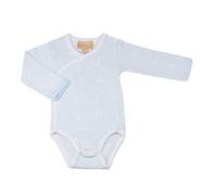 Trois Kilos Sept Body bébé Sophie La Girafe® – Ouverture croisée – Bleu 3M (60 cm)