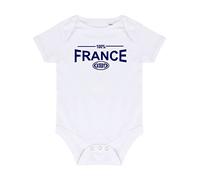 Body bébé rugby 100% France Six Nations Cadeau naissance Blanc 12-18 mois