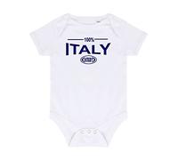 Body bébé rugby 6 nations 100% Italie Blanc 3-6 mois