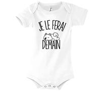 Body bébé Samoyède | Je Le Ferai Demain | Bodies Collection Animaux Humour Mignon