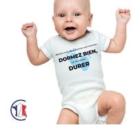 Body bébé un phrase drôle ""Bonne nuit maman, bonne nuit papa, dormez bien, ça ne va pas durer"" idéal baby shower cadeau de