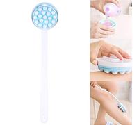 Body Brush Massager, Longue poignée Lotion Huile Crème Applicateur Corps Arrière Jambe de bain Brosse Masseur Masseur Outil