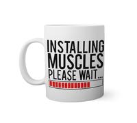 Body Building Installing muscles Cool Tasse Blanche Nouveauté Drôle Pour Thé au Café 330ml