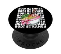 Body by Ramen, Nouilles japonaises Instant Lunch, Coquette pour Filles PopSockets PopGrip Adhésif