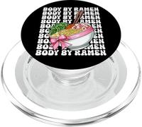Body by Ramen, Nouilles japonaises Instant Lunch, Coquette pour Filles PopSockets PopGrip pour MagSafe