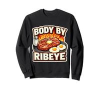 Body by Ribeye Carnivore Diet Keto Keto Meat Lover Gym Sweatshirt
