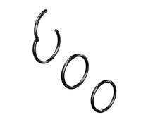 Body CAC 3 Anneaux de Nez Acier Chirurgical 0,8mm Hélix Tragus