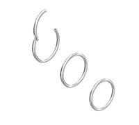 Body CAC 3 Anneaux de Nez Acier Chirurgical 0,8mm Hélix Tragus