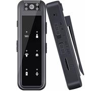 Body cam objectif rotatif 180° 64G, vidéo audio HD 1080P mini portable CAMERA MINIATURE