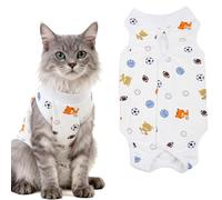 Body Chat Post Operatoire Femelle, Body pour Chat Après Stérilisation, Combinaison de récupération pour chat, Leotard pour chat postopératoire, Taille L