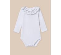 Body col brodé et smocks en coton biologique blanc casse 24M(86CM)
