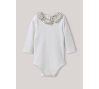 Body col en tissu liberty en coton biologique blanc doux 18M(81CM)