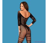 Body-Collant Effet Corset Jarretières Cheval Ouvert Obsessive G329