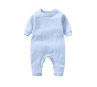 Body Confort Ultime pour garçon, Manches Longues, Boutons-Pression sur Les épaules, Combinaison bébé pour Nouveau-né, Nourrisson et Tout-Petit, Tenue de Jeu Douce au (Light Blue, 12-18 Months)