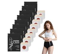 Body Contouring Patch - Patchs de bien-être à base de plantes pour le confort de la peau, autocollants hydratants pour le ventre et la taille, ingrédients végétaux doux, port confortable (8 boîtes)