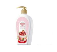 Body Cream，Lotion pour peaux sèches et sensibles,Goût de gâteau aux fraises，Lait corporel hydratant hydratant，blanchiment de la peau，Parfum durable，400ml