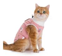 Body de Convalescence Respirant pour Chat & Chien - Rose Alpaca - M
