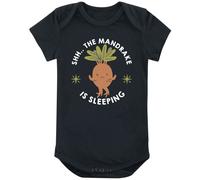 Body de Harry Potter - Shh.. The Mandrake Is Sleeping - 50/56 à 86/92 - pour filles & garçonse - noir 2-6 Mois