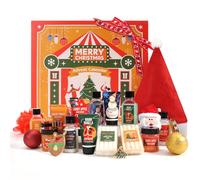 BODY & EARTH Calendrier de l'Avent 2025 pour femmes, cadeaux de Noël pour femmes, 24PCS sets de bain pour Noël avec bougie parfumée, bain moussant etc. Idées de cadeaux pour maman amie，cadeau noel