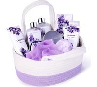 BODY & EARTH Coffret Cadeau Femme Lavande Parfum 11 Pièces