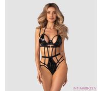 Body Effet Latex Et Satin Obsessive Keira Lise Teddy