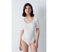Body en coton côtelé - Colyn - S - Blanc - Femme - Etam