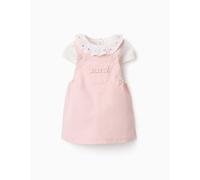Body En Coton Et Robe Chasuble En Sergé Rose 1/3M(54/60)