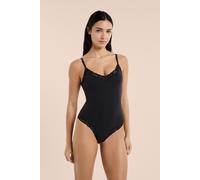 Body en microfibre et dentelle - Pure Soft Lace - M - Noir - Femme - Etam