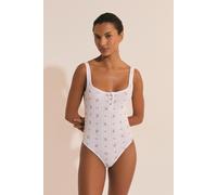 Body en pointelle - Katell - M - Ecru - Femme - Etam